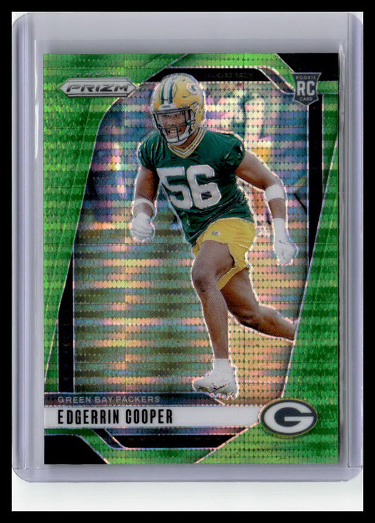 2024 Panini Prizm #331 Edgerrin Cooper (RC) Neon Green Pulsar