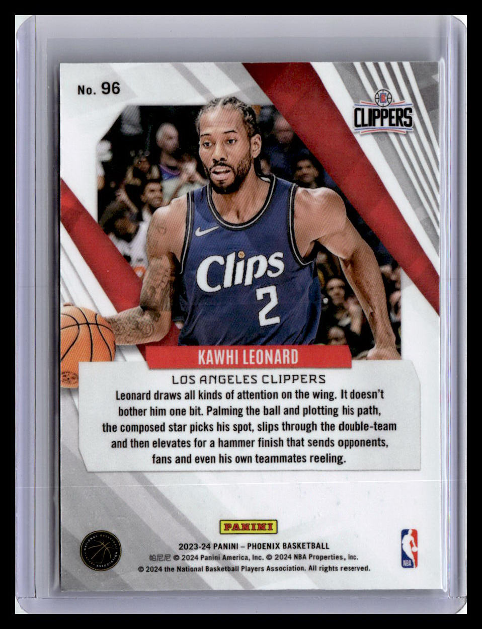 2023-24 Panini Phoenix #96 Kawhi Leonard