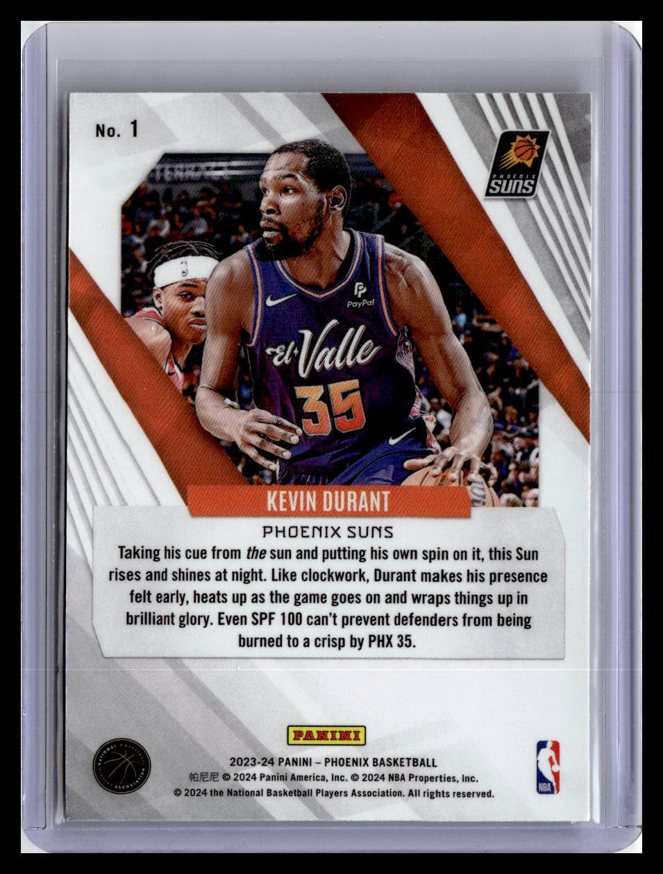 2023-24 Panini Phoenix #1 Kevin Durant