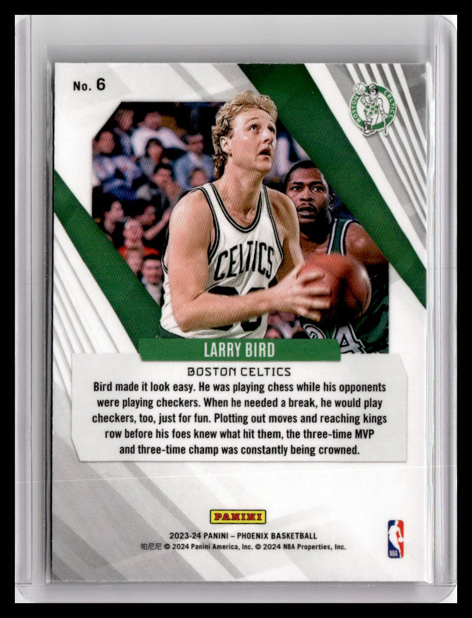2023-24 Panini Phoenix #6 Larry Bird
