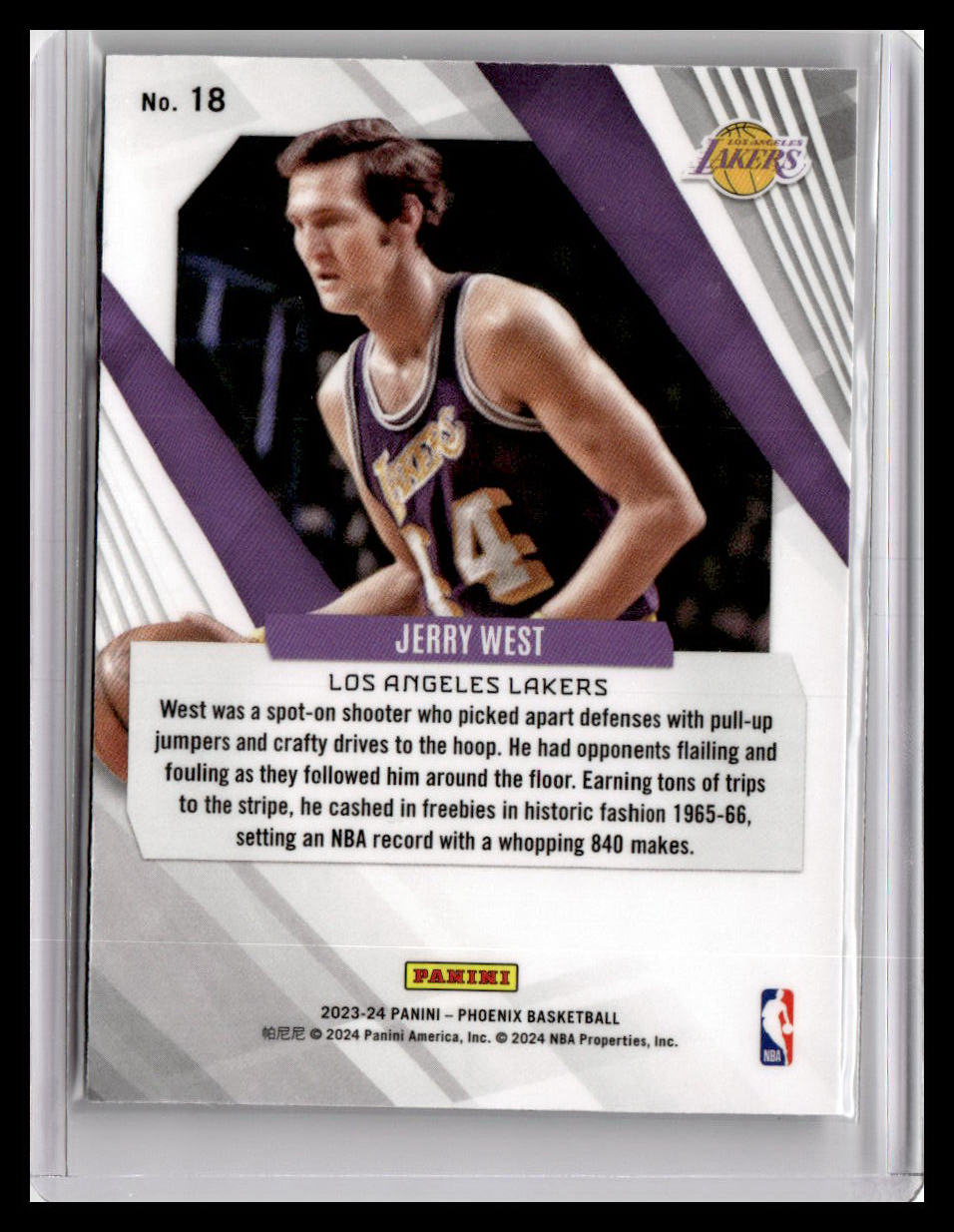 2023-24 Panini Phoenix #18 Jerry West