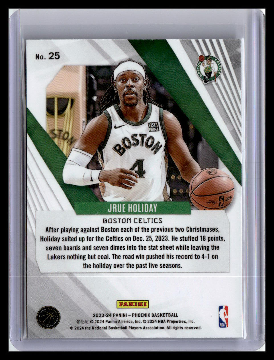 2023-24 Panini Phoenix #25 Jrue Holiday