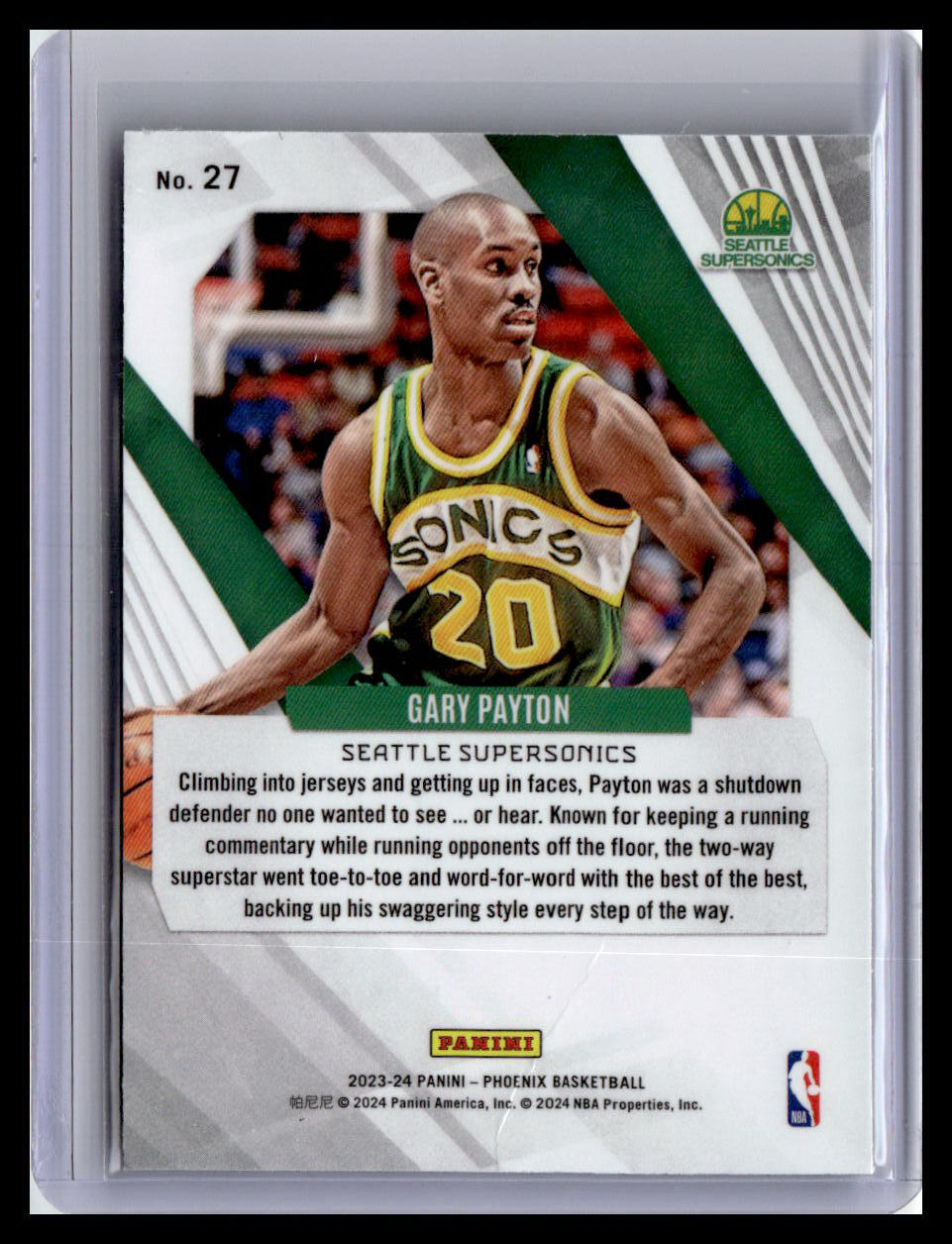 2023-24 Panini Phoenix #27 Gary Payton
