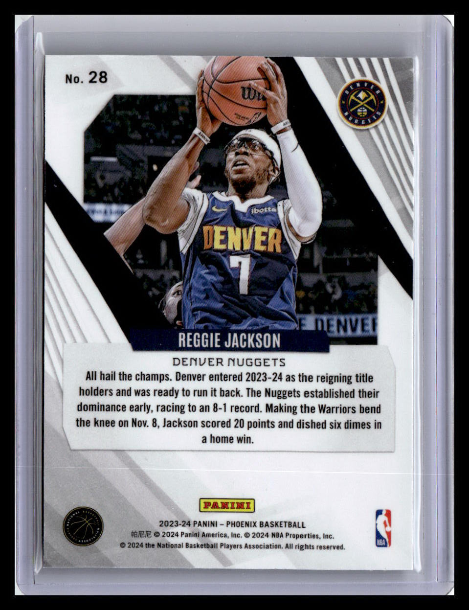 2023-24 Panini Phoenix #28 Reggie Jackson
