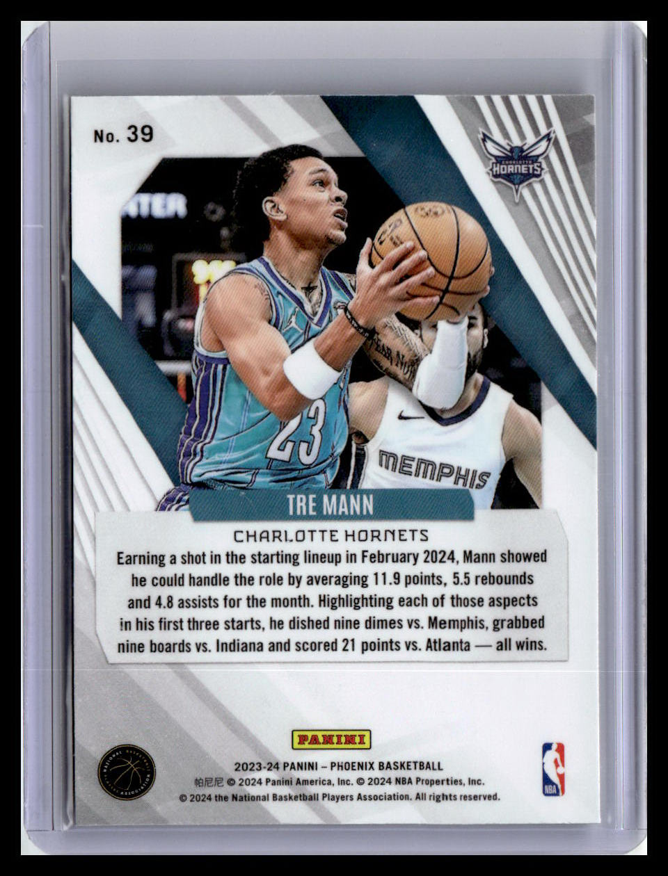 2023-24 Panini Phoenix #39 Tre Mann