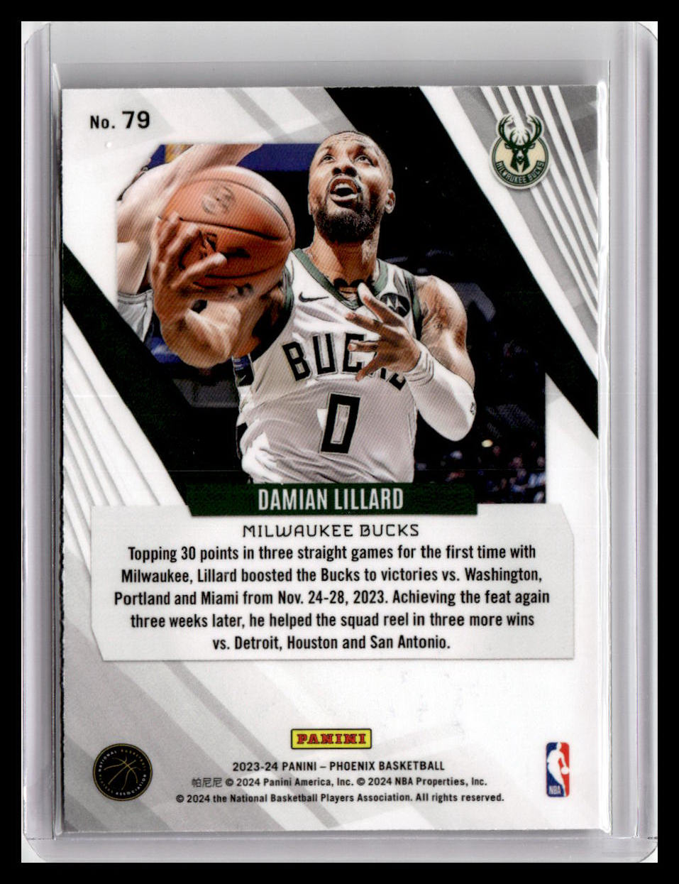 2023-24 Panini Phoenix #79 Damian Lillard