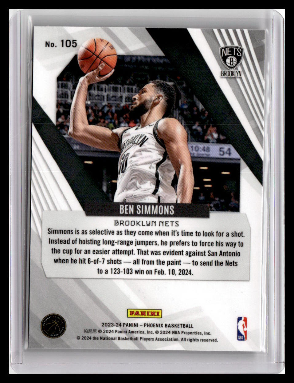 2023-24 Panini Phoenix #105 Ben Simmons