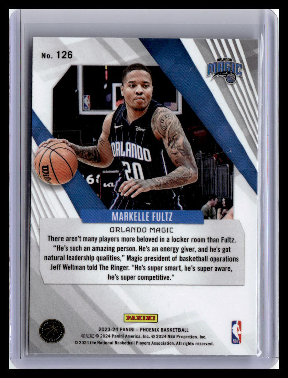 2023-24 Panini Phoenix #126 Markelle Fultz