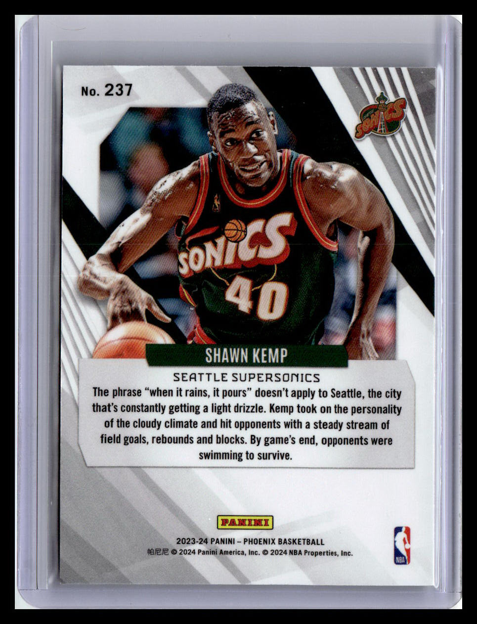 2023-24 Panini Phoenix #237 Shawn Kemp