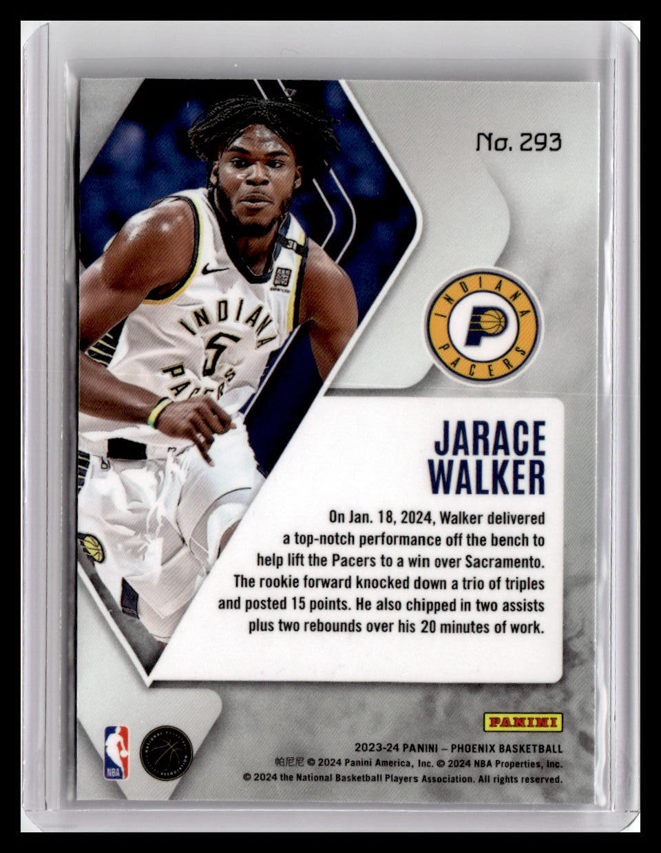 2023-24 Panini Phoenix #293 Jarace Walker (RC)