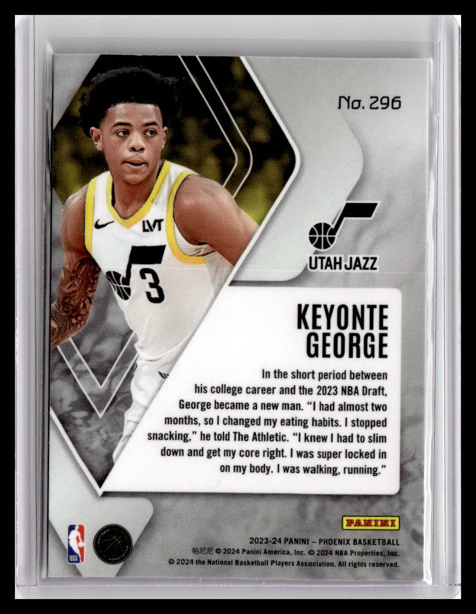 2023-24 Panini Phoenix #296 Keyonte George (RC)