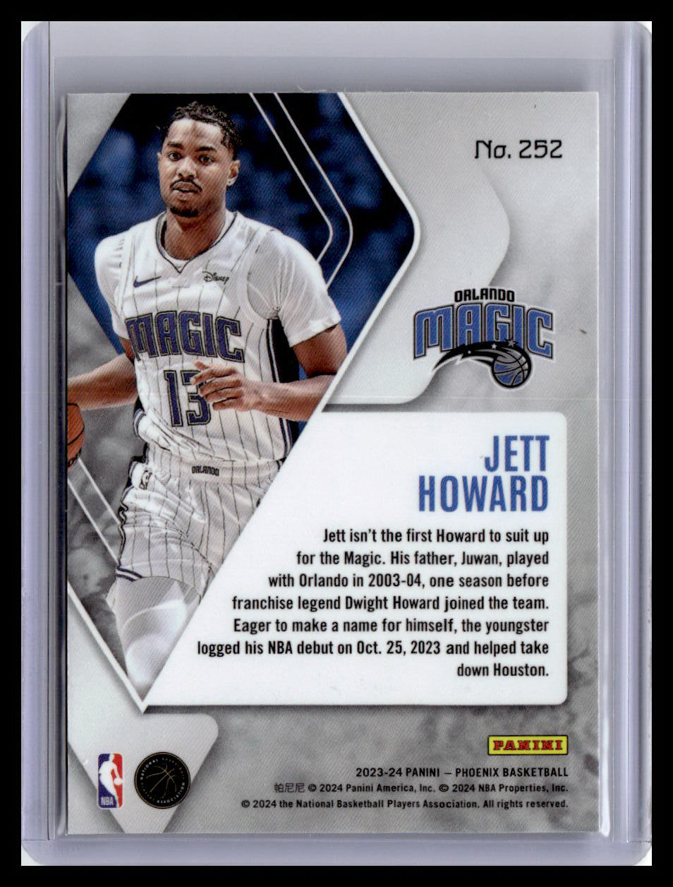 2023-24 Panini Phoenix #252 Jett Howard (RC)