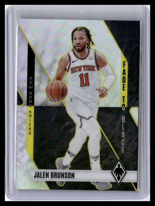 2023-24 Panini Phoenix #1 Jalen Brunson Fade To Black