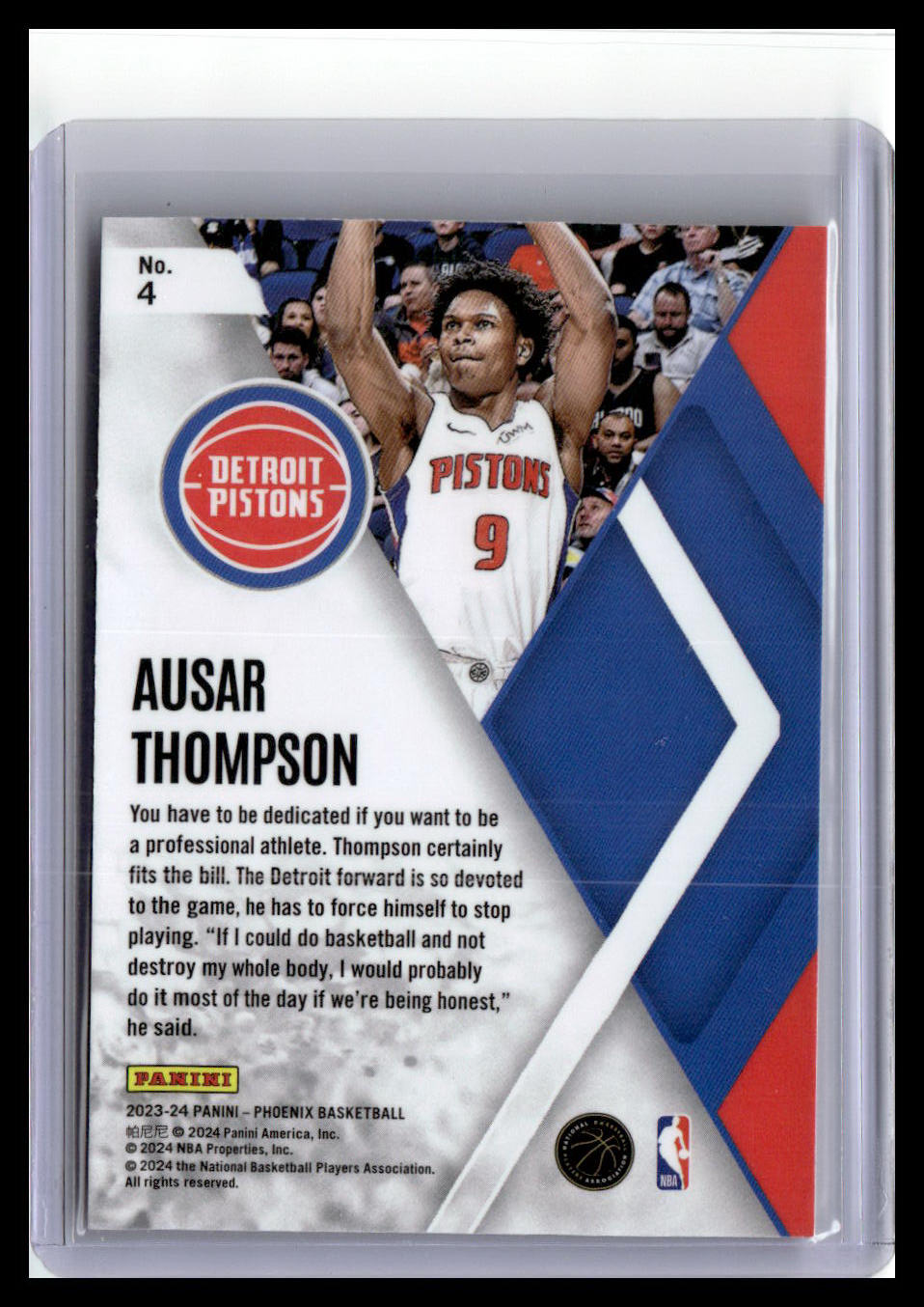 2023-24 Panini Phoenix #4 Ausar Thompson Instant Phenom