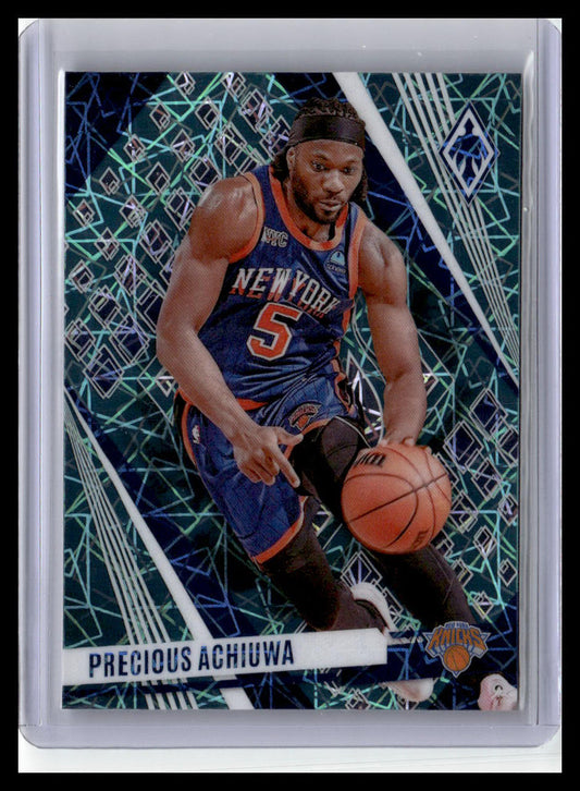 2023-24 Panini Phoenix #154 Precious Achiuwa Phoenix Teal Lazer