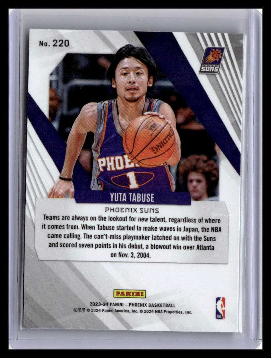 2023-24 Panini Phoenix #220 Yuta Tabuse Phoenix Teal Lazer