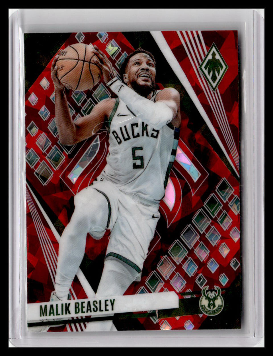2023-24 Panini Phoenix #175 Malik Beasley Phoenix Red Ice