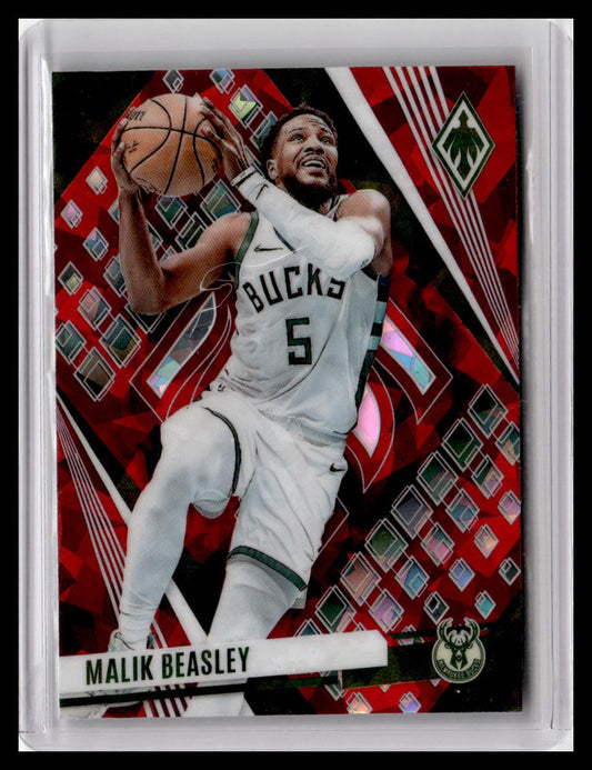 2023-24 Panini Phoenix #175 Malik Beasley Phoenix Red Ice