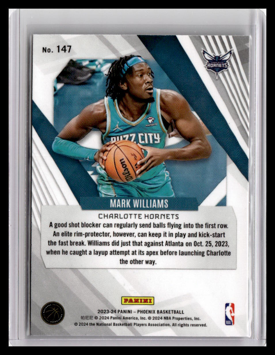 2023-24 Panini Phoenix #147 Mark Williams Phoenix Red Ice
