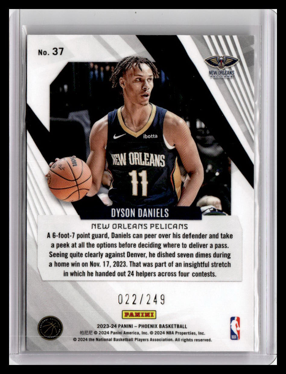 2023-24 Panini Phoenix #37 Dyson Daniels Phoenix Orange Ice 22/249