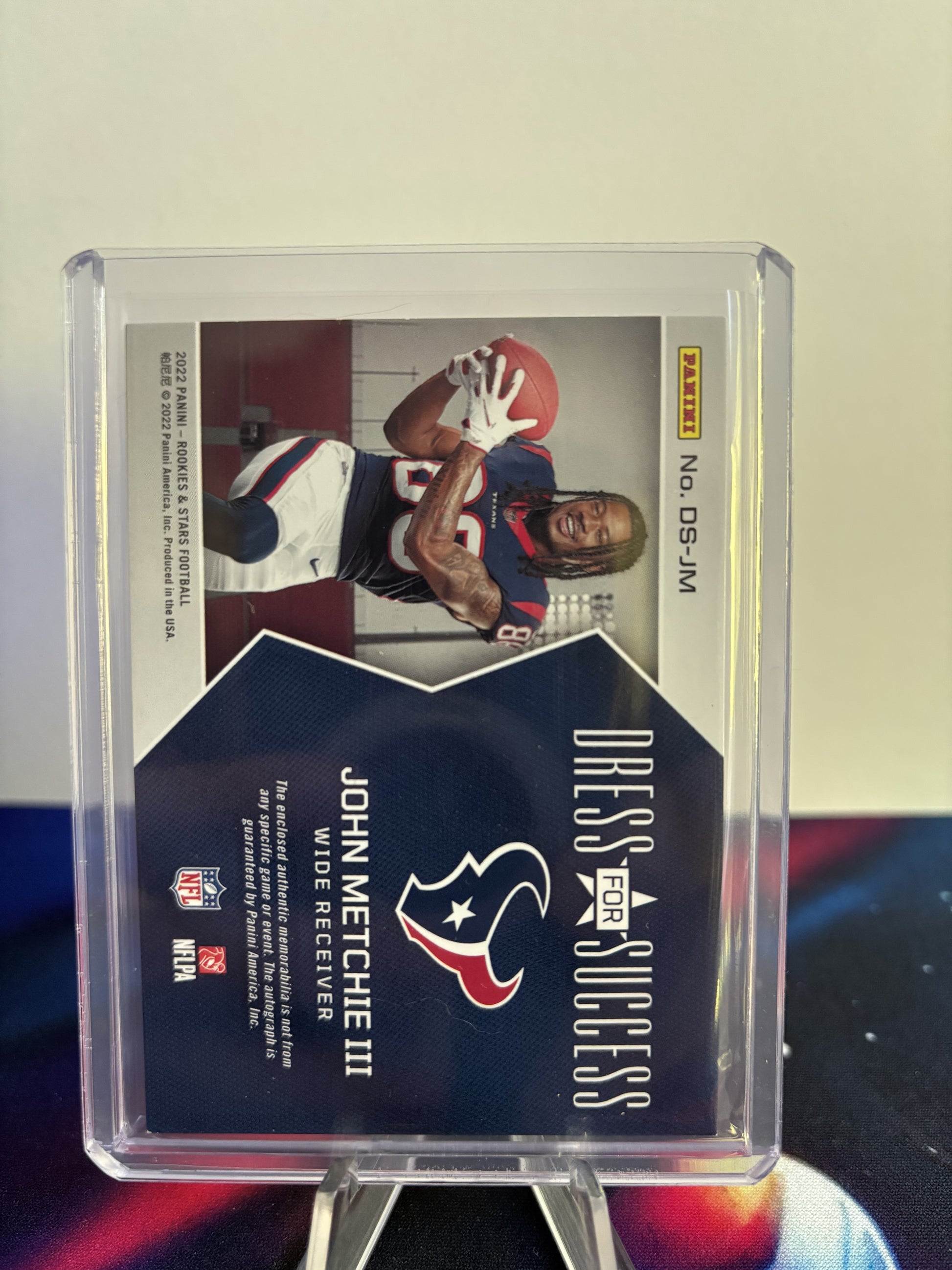 2022 Panini Rookies & Stars #DS-JM John Metchie III Dress for Success 78/99 Auto
