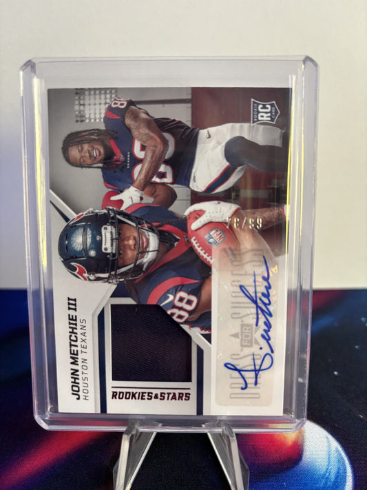 2022 Panini Rookies & Stars #DS-JM John Metchie III Dress for Success 78/99 Auto