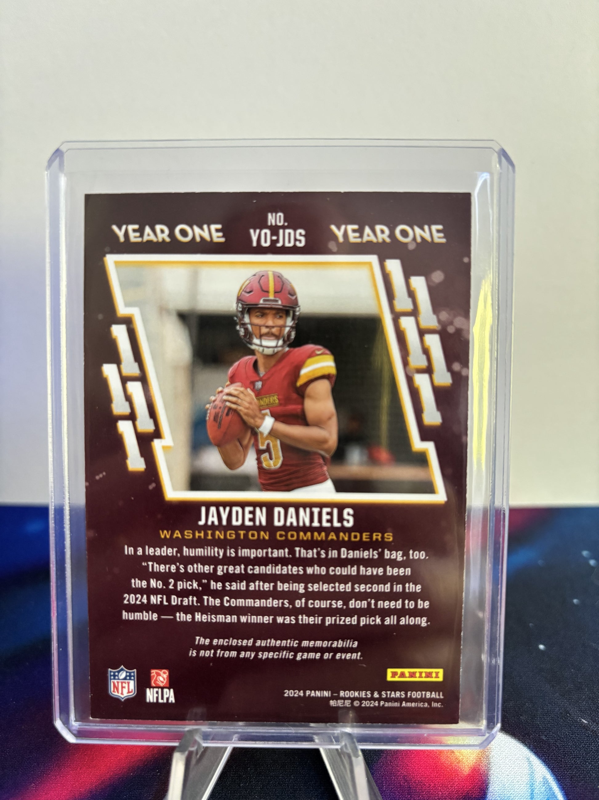 2024 Panini Rookies & Stars #YO-JDS Jayden Daniels Year One