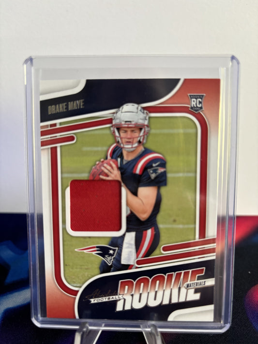 2024 Panini Absolute #ARM-DME Drake Maye Absolute Rookie Materials