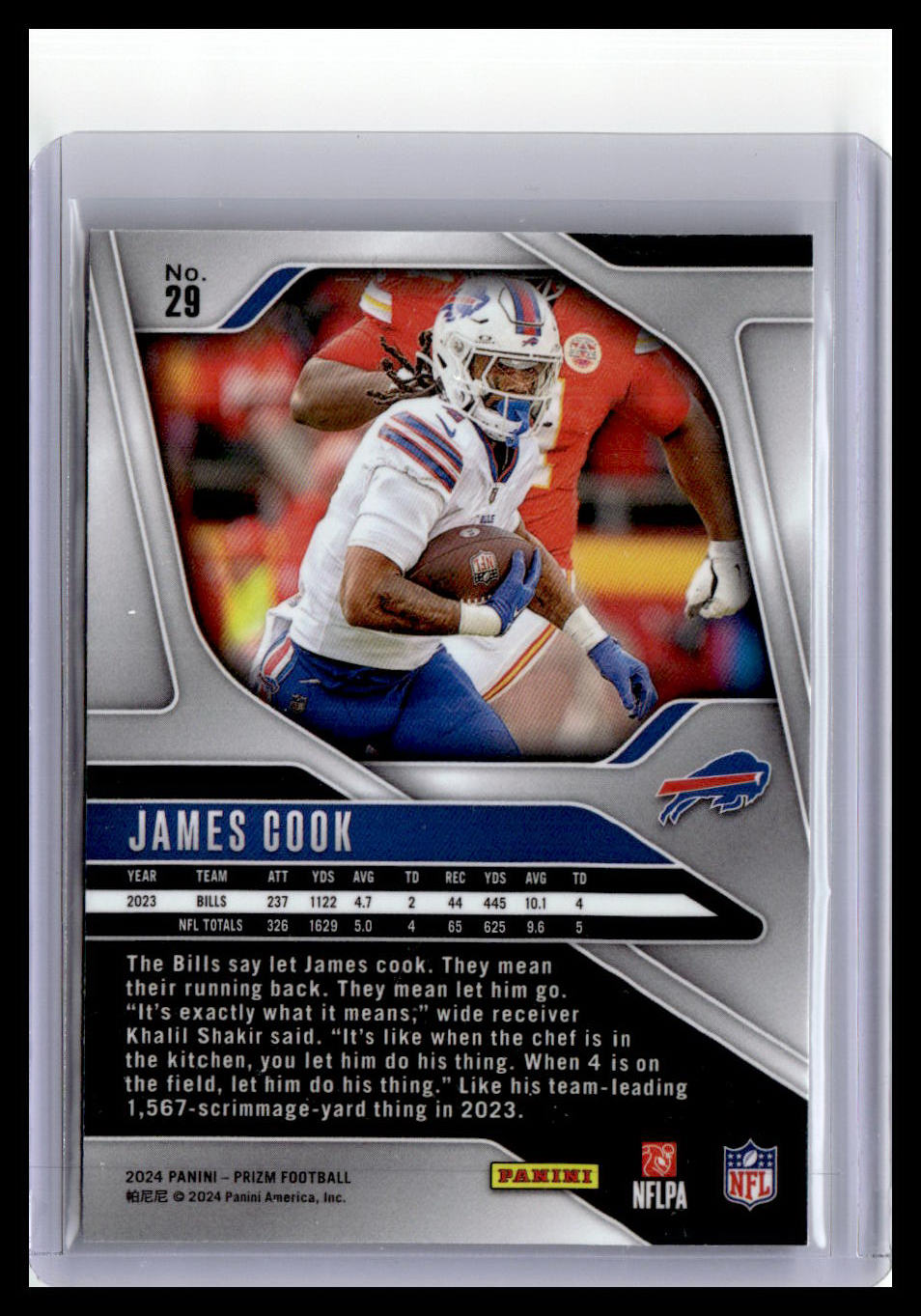 2024 Panini Prizm #29 James Cook