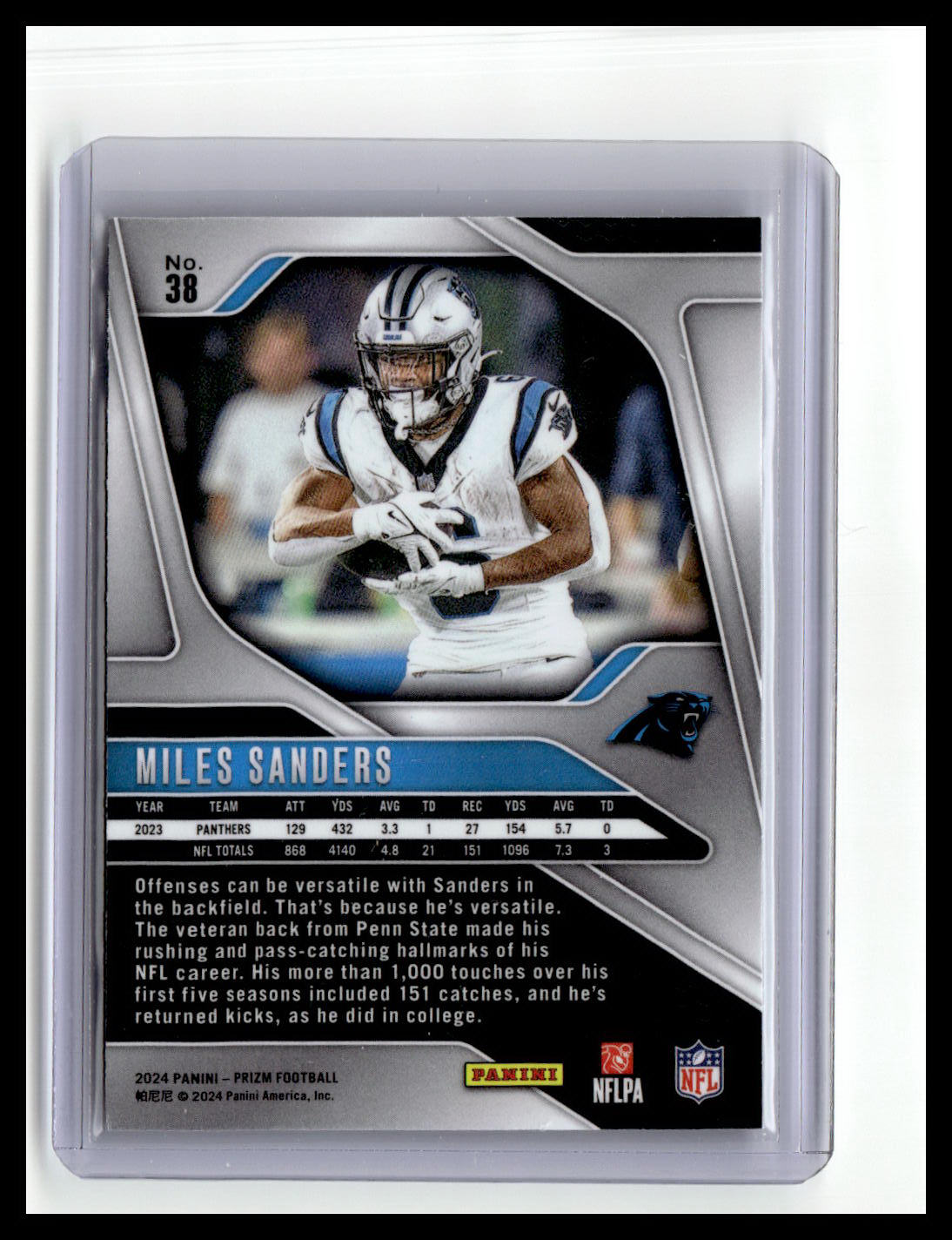 2024 Panini Prizm #38 Miles Sanders