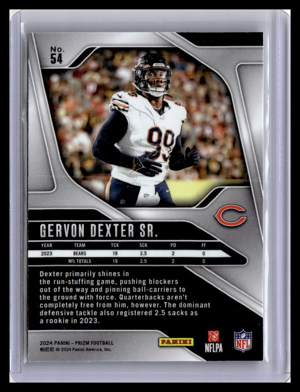 2024 Panini Prizm #54 Gervon Dexter Sr.