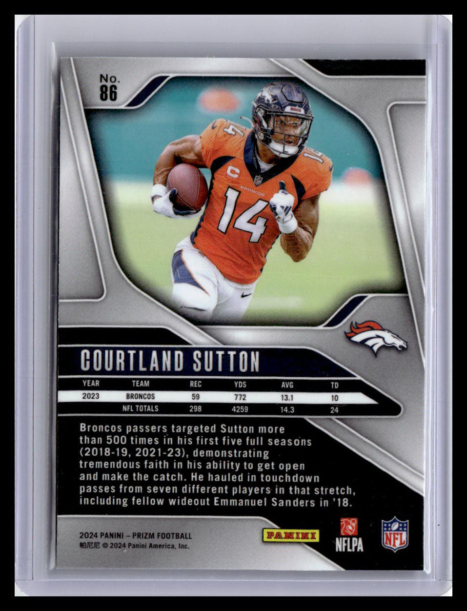 2024 Panini Prizm #86 Courtland Sutton