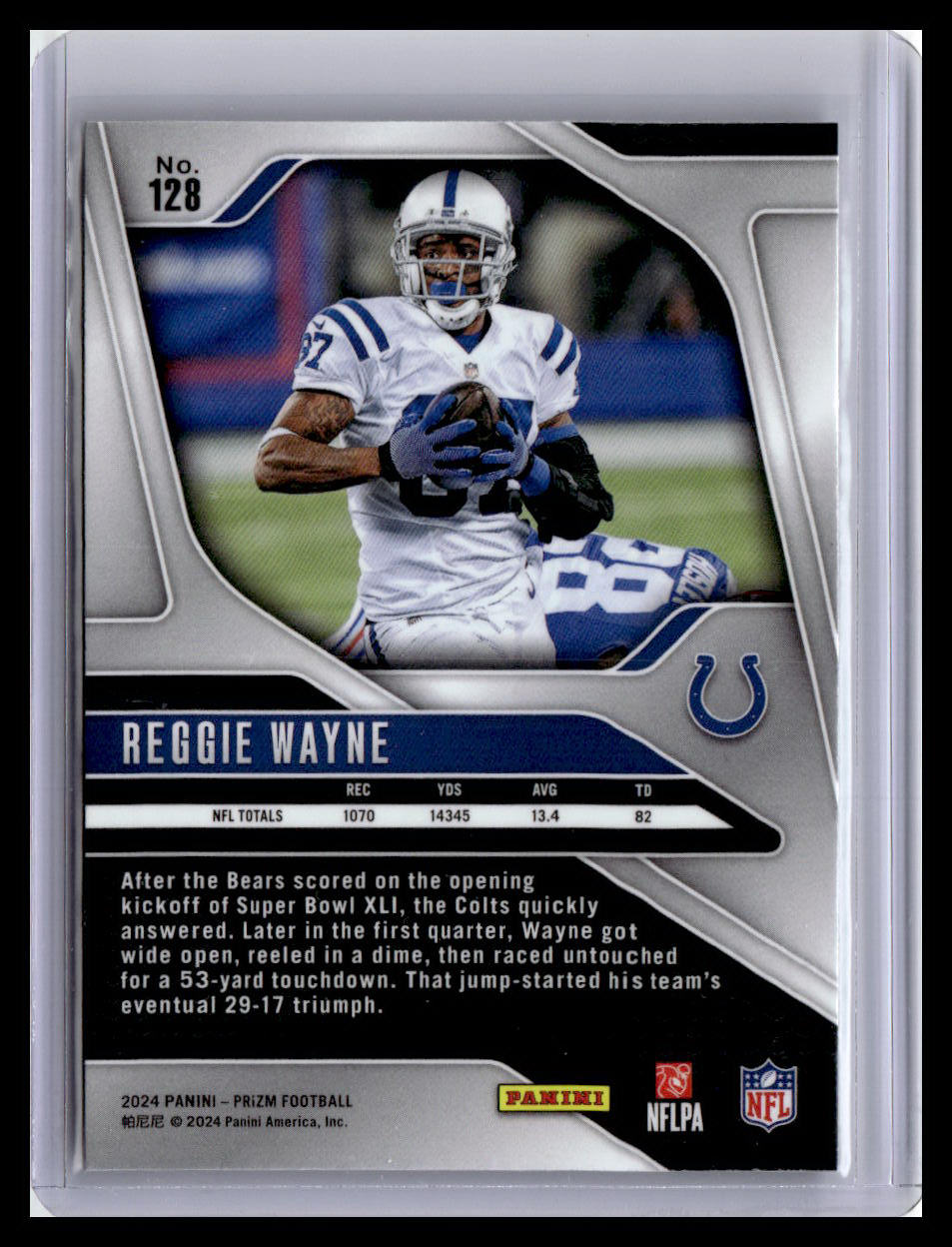 2024 Panini Prizm #128 Reggie Wayne