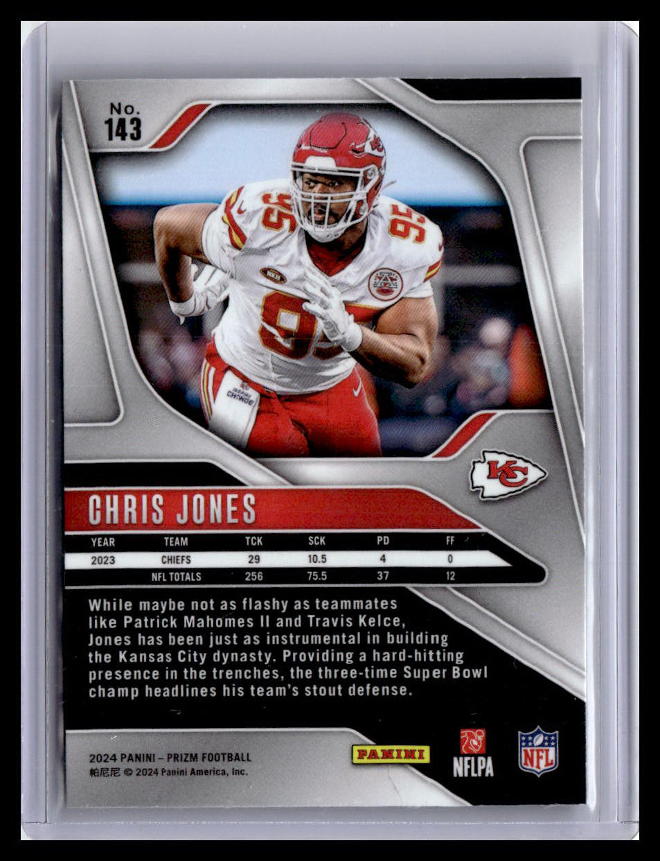 2024 Panini Prizm #143 Chris Jones