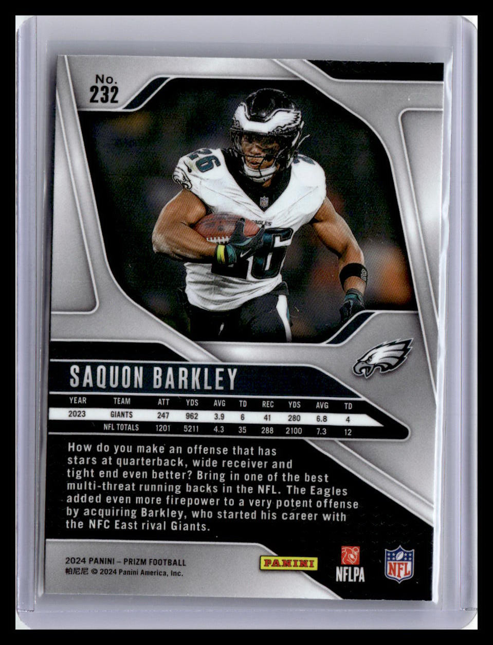 2024 Panini Prizm #232 Saquon Barkley
