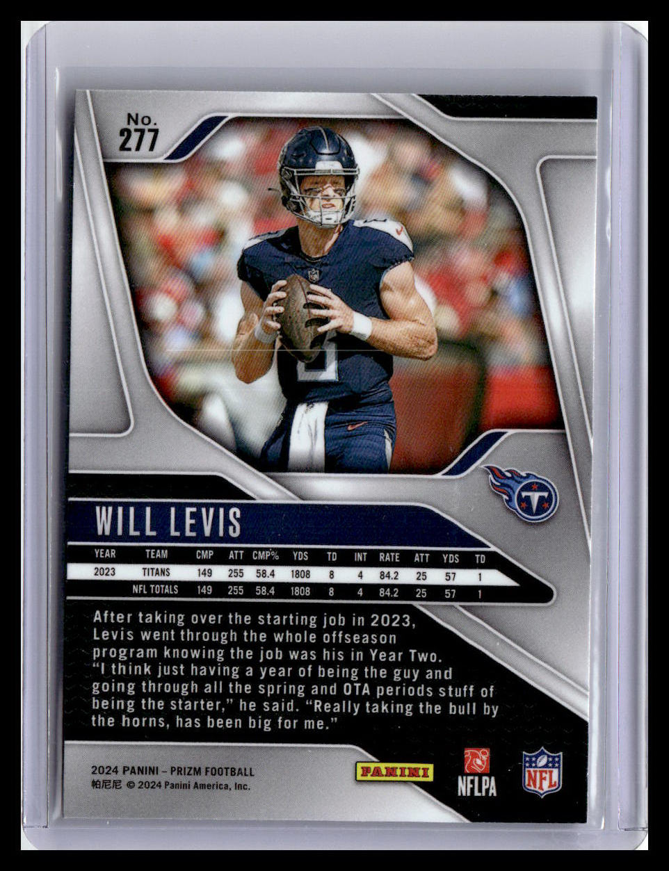 2024 Panini Prizm #277 Will Levis