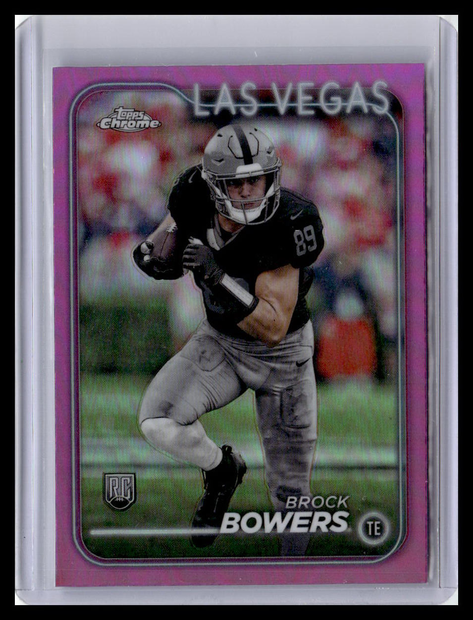 2024 Topps Chrome #207 Brock Bowers Pink Refractor