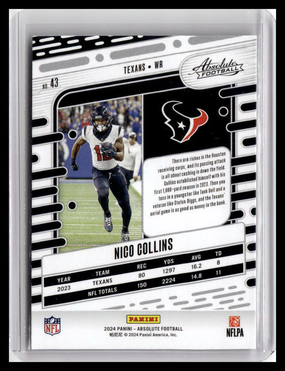 2024 Panini Absolute #43 Nico Collins