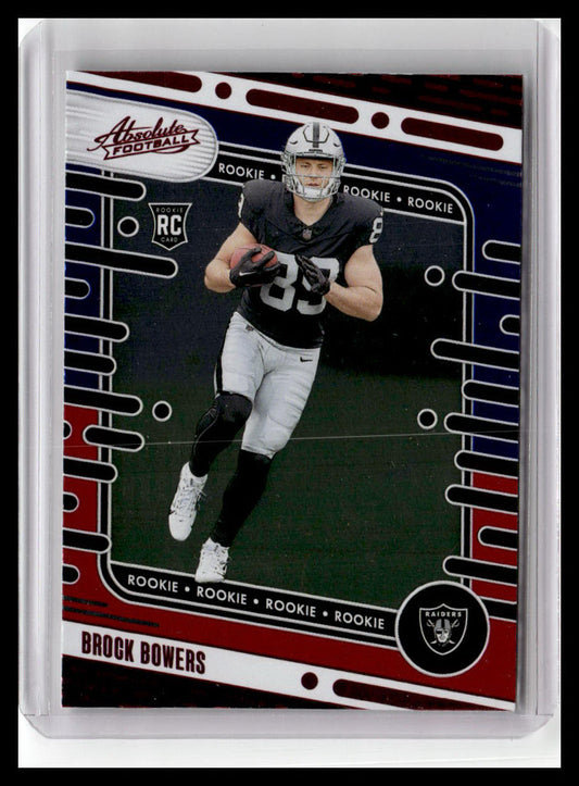 2024 Panini Absolute #113 Brock Bowers Red and Blue