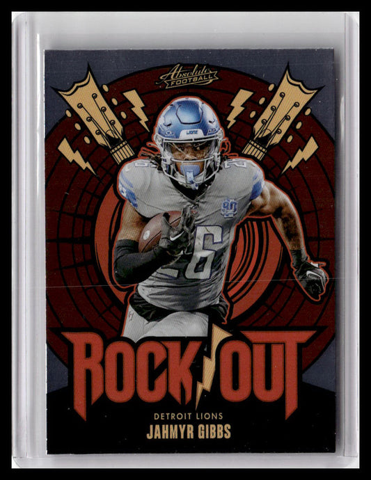 2024 Panini Absolute #RO-JGS Jahmyr Gibbs Rock Out
