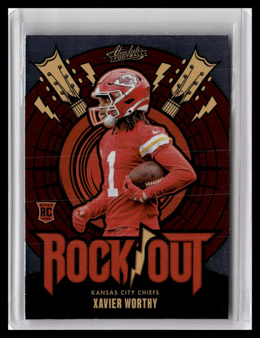 2024 Panini Absolute #RO-XWY Xavier Worthy Rock Out