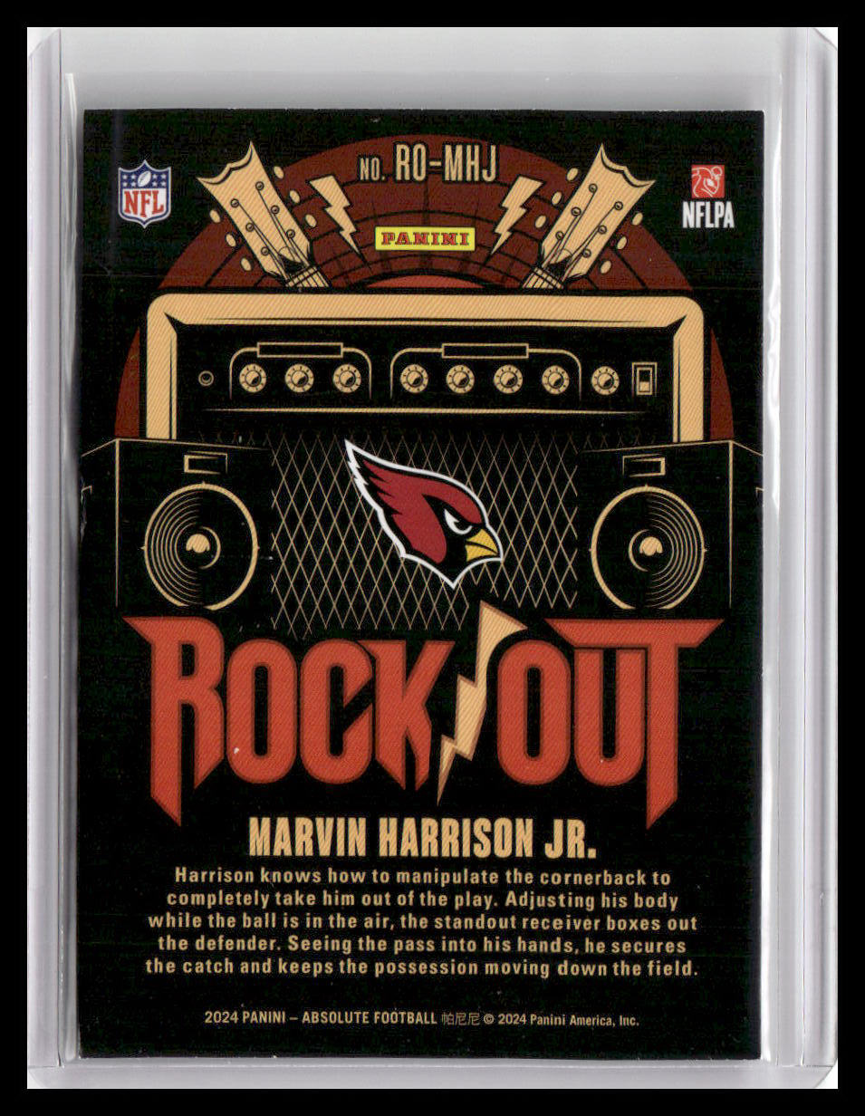 2024 Panini Absolute #RO-MHJ Marvin Harrison Jr. Rock Out