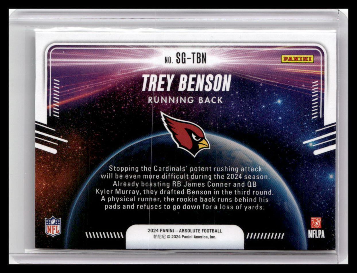 2024 Panini Absolute #SG-TBN Trey Benson Star Gazing