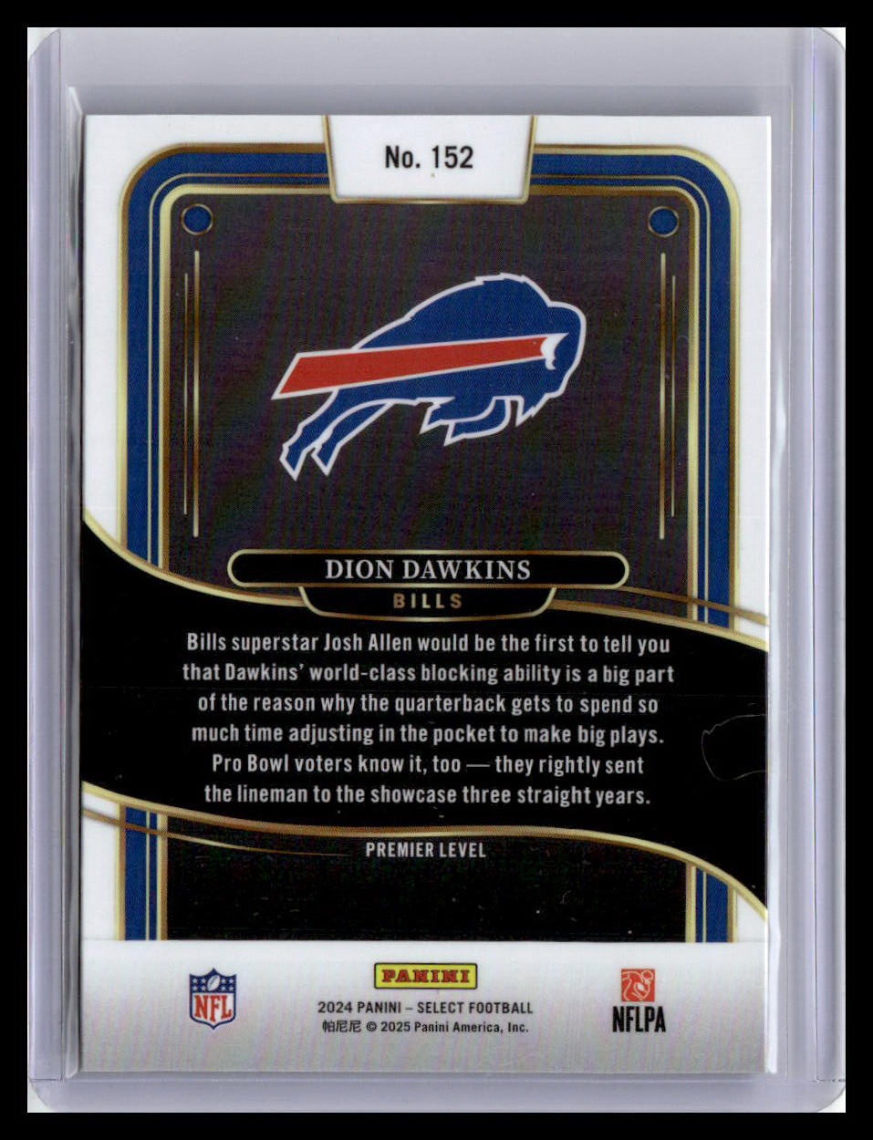 2024 Panini Select #152 Dion Dawkins