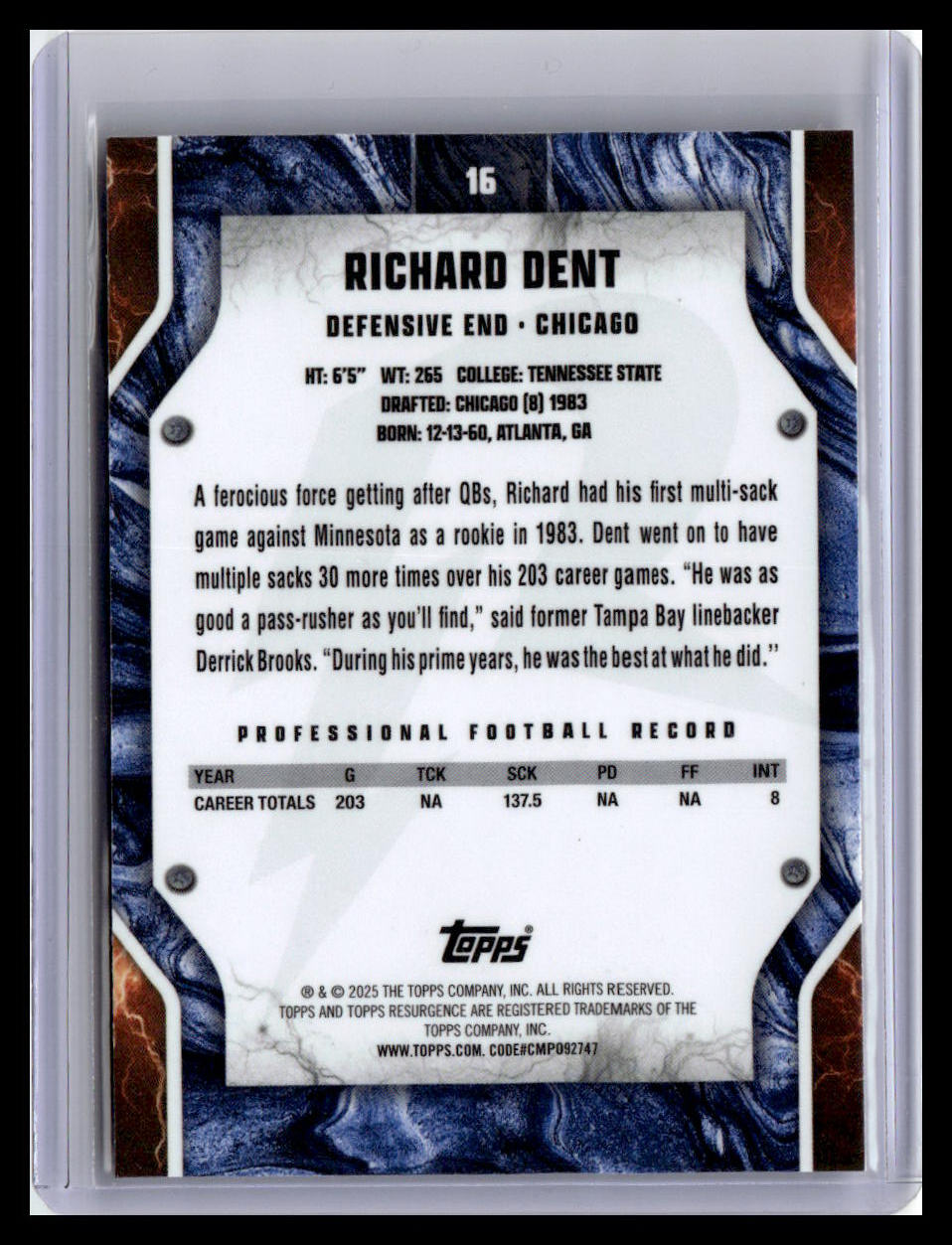 2024 Topps Resurgence #16 Richard Dent