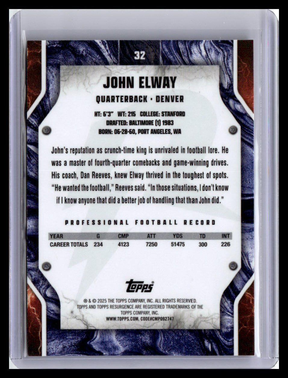 2024 Topps Resurgence #32 John Elway