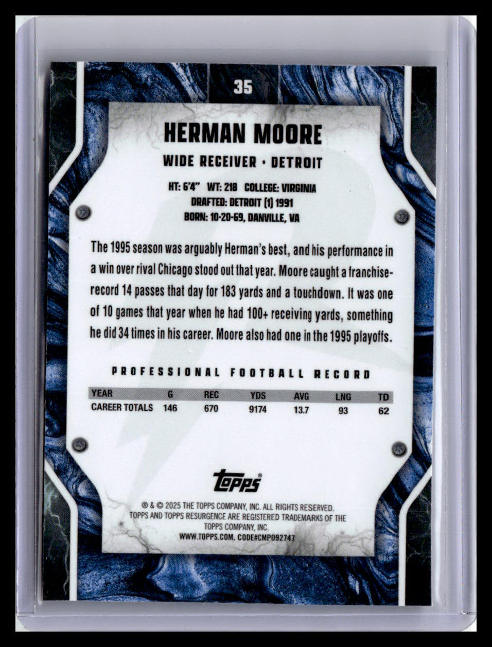 2024 Topps Resurgence #35 Herman Moore