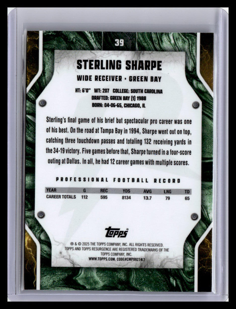2024 Topps Resurgence #39 Sterling Sharpe