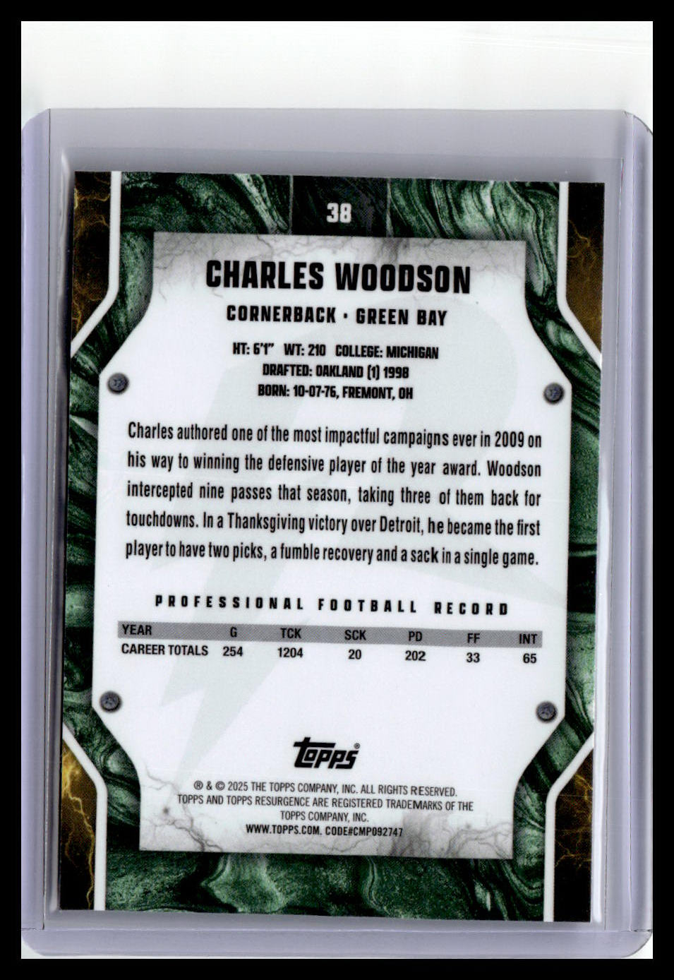 2024 Topps Resurgence #38 Charles Woodson