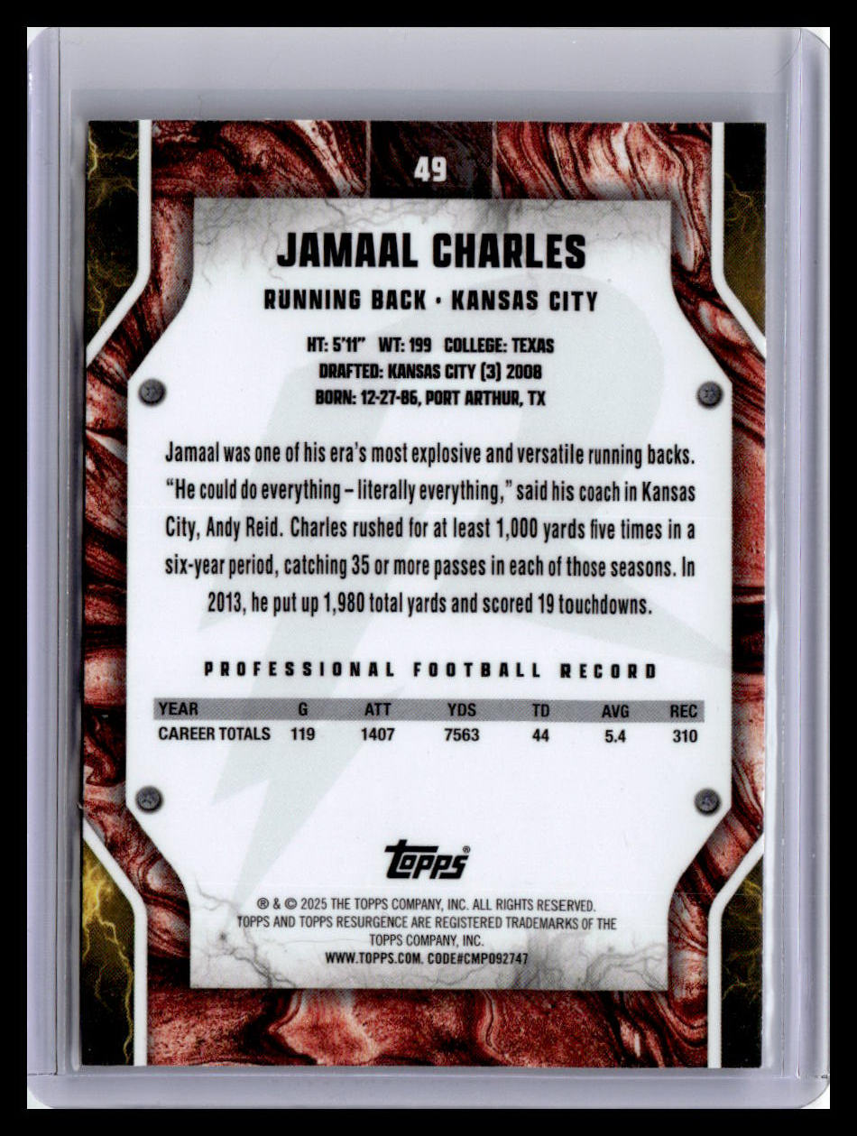2024 Topps Resurgence #49 Jamaal Charles